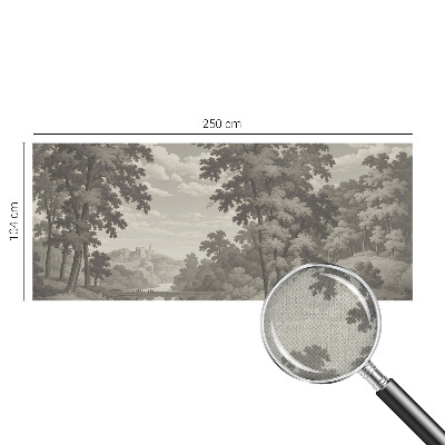 3D tapeta Hrad a most