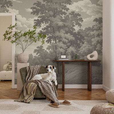 3D tapeta Hrad a most