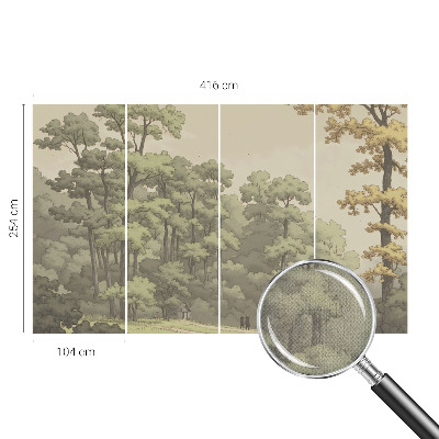 3D tapeta na stenu Lesná idylka