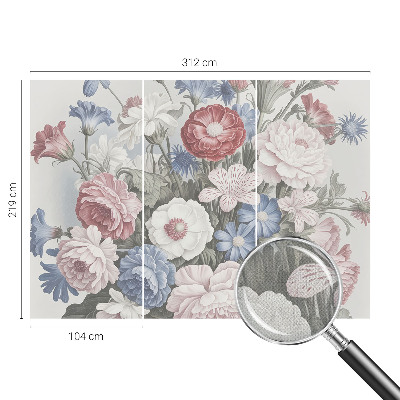 Detská tapeta Farebná kytica