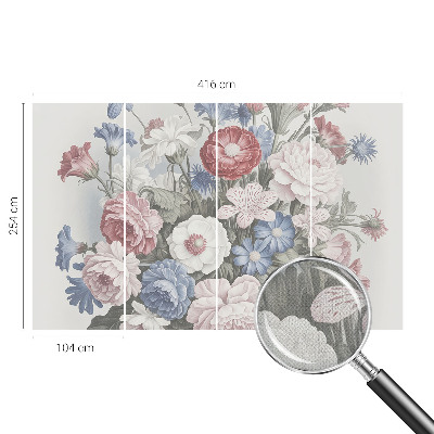 Detská tapeta Farebná kytica