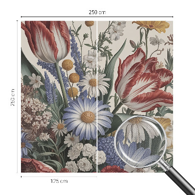 Moderná tapeta na stenu Kytica kvetov