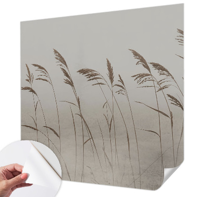 Samolepiaca fototapeta Trávy v hmle