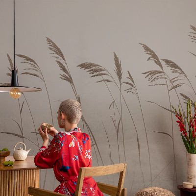 Samolepiaca fototapeta Trávy v hmle