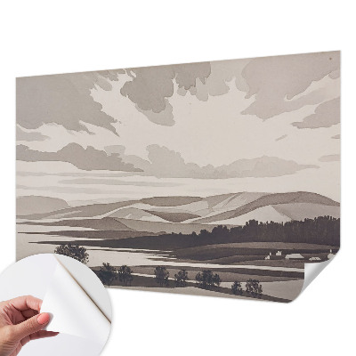 3D tapeta s motívom pokojnej krajiny