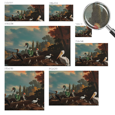 Samolepiaca fototapeta do spálne Malebné vtáky