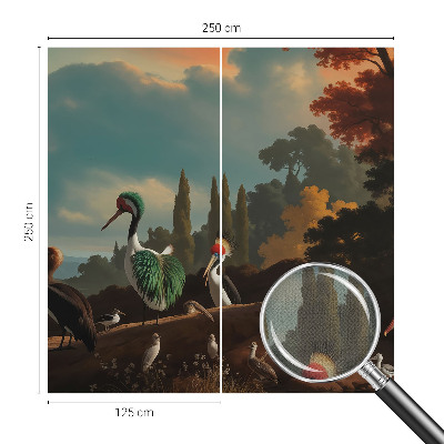 Samolepiaca fototapeta do spálne Malebné vtáky