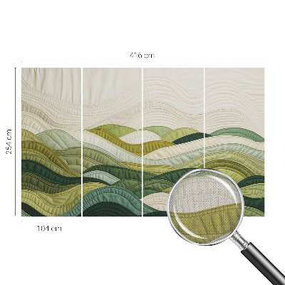 3D tapeta na stenu Látkové kopce