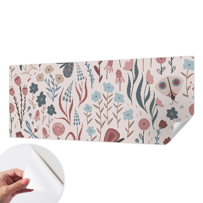 Tapeta do obývačky Kvety hmyz