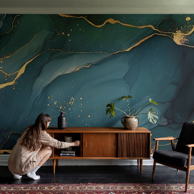 3D fototapeta Tmavomodrá abstrakcia