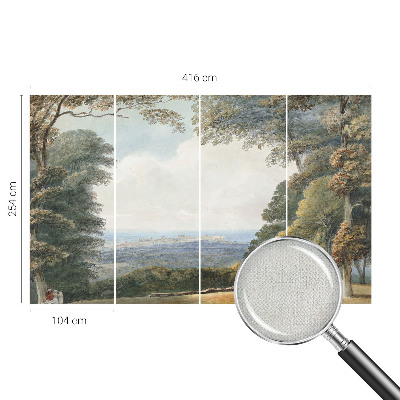 Fotografická tapeta do detskej izby Zalesnená krajina