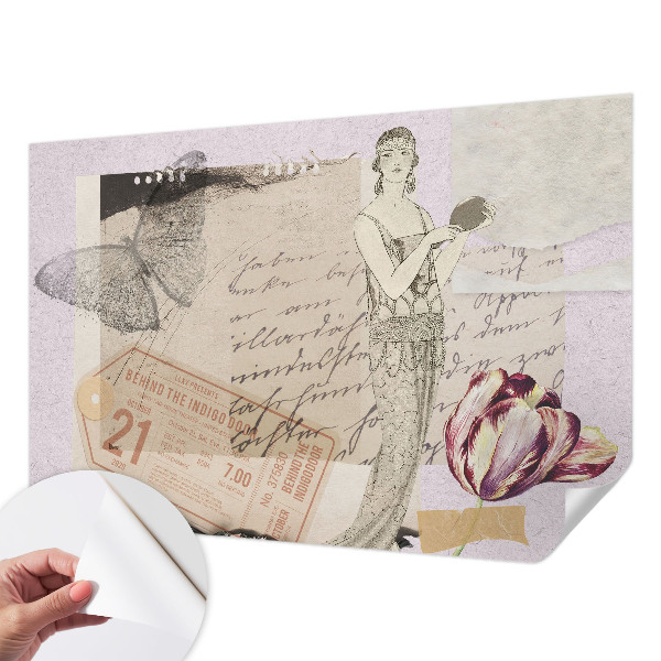 Tapeta do detskej izby Nostalgická koláž