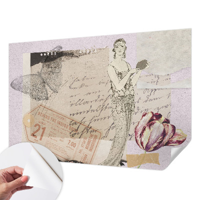 Tapeta do detskej izby Nostalgická koláž