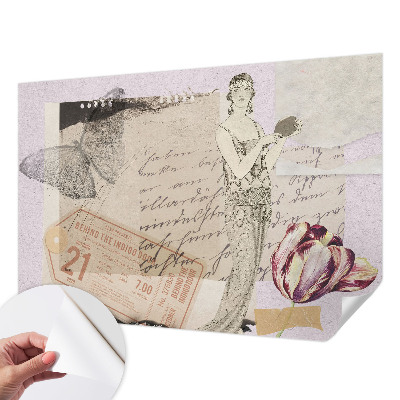 Tapeta do detskej izby Nostalgická koláž