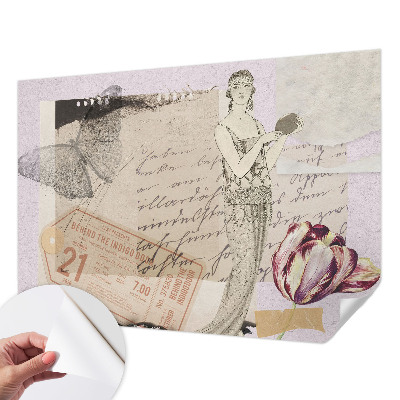 Tapeta do detskej izby Nostalgická koláž