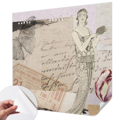 Tapeta do detskej izby Nostalgická koláž