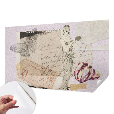 Tapeta do detskej izby Nostalgická koláž