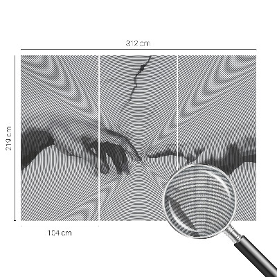 Samolepiaca fototapeta Hypnotické ruky