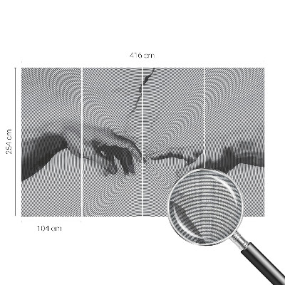 Samolepiaca fototapeta Hypnotické ruky