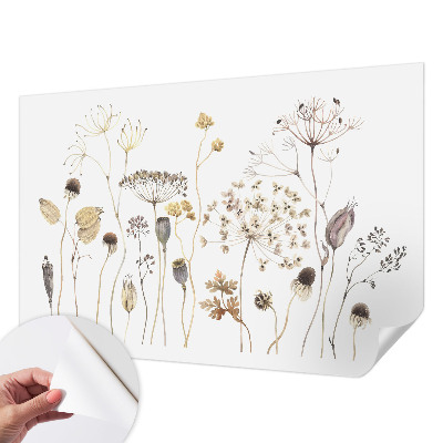 Samolepiaca fototapeta do obývačky Divoké kvety