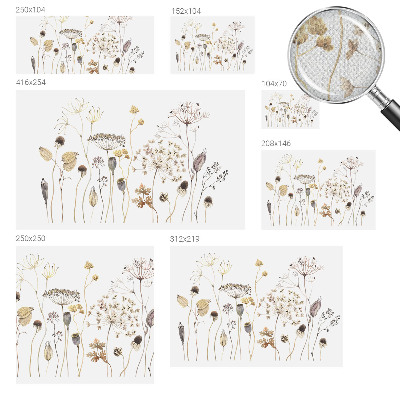 Samolepiaca fototapeta do obývačky Divoké kvety