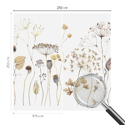 Samolepiaca fototapeta do obývačky Divoké kvety