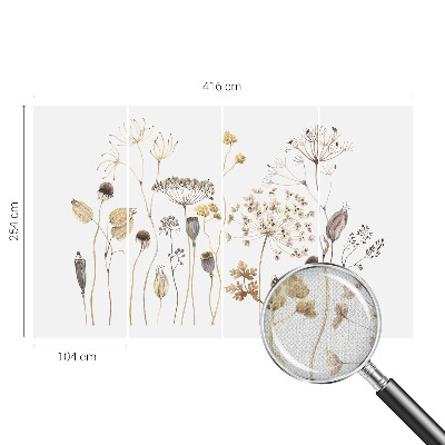 Samolepiaca fototapeta do obývačky Divoké kvety