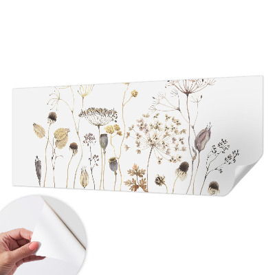 Samolepiaca fototapeta do obývačky Divoké kvety