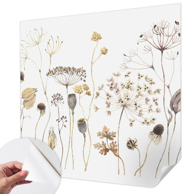 Samolepiaca fototapeta do obývačky Divoké kvety