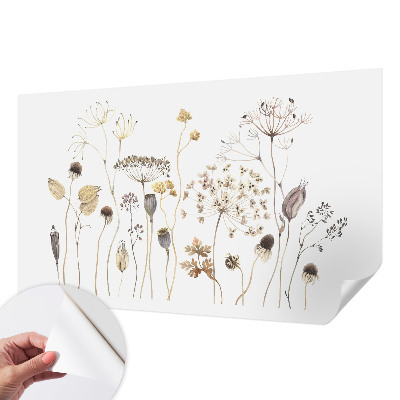 Samolepiaca fototapeta do obývačky Divoké kvety