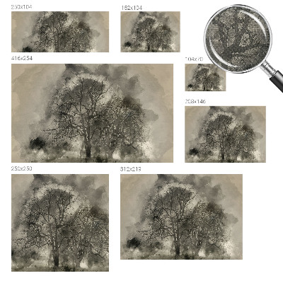 3D tapeta na stenu Tajomné stromy