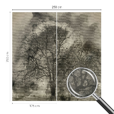 3D tapeta na stenu Tajomné stromy