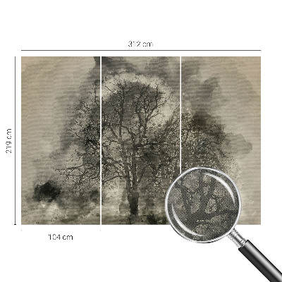 3D tapeta na stenu Tajomné stromy