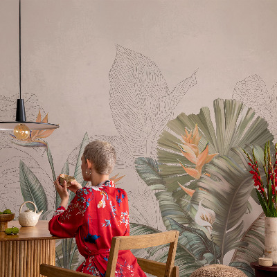 Fotografická tapeta samolepiaca Tropické kvety