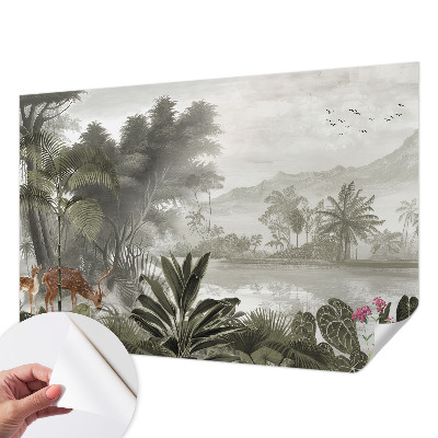 Samolepiaca fototapeta do spálne s motívom tropickej oázy