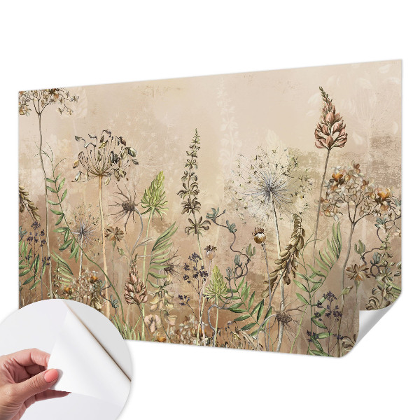 Samolepiaca fototapeta do detskej izby Rustikálne kvety