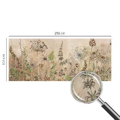 Samolepiaca fototapeta do detskej izby Rustikálne kvety