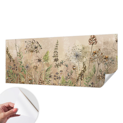 Samolepiaca fototapeta do detskej izby Rustikálne kvety