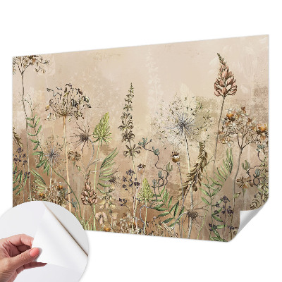 Samolepiaca fototapeta do detskej izby Rustikálne kvety