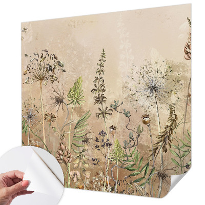 Samolepiaca fototapeta do detskej izby Rustikálne kvety