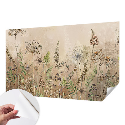 Samolepiaca fototapeta do detskej izby Rustikálne kvety