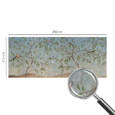 3D tapeta Vtáky v stromoch