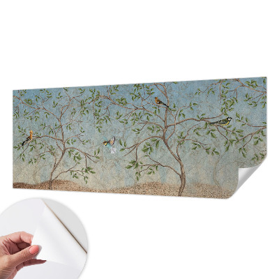 3D tapeta Vtáky v stromoch