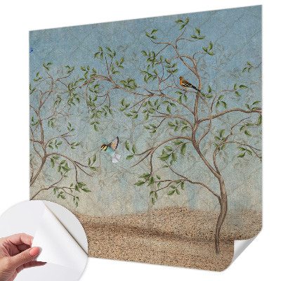 3D tapeta Vtáky v stromoch