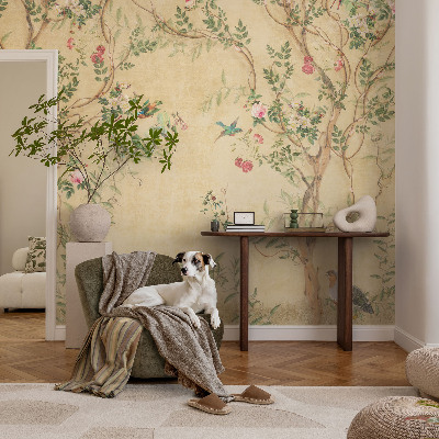 Moderná tapeta na stenu Kvetinové akcenty