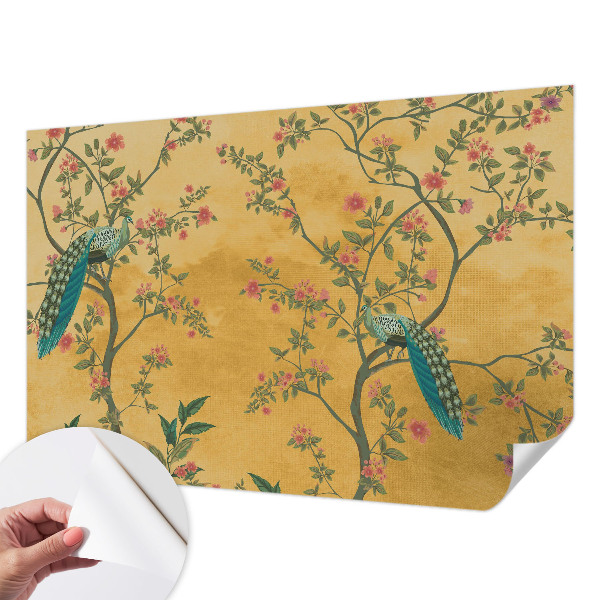 Samolepiaca fototapeta do spálne Pávy