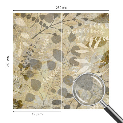 Samolepiaca fototapeta do detskej izby Listy vetvičky