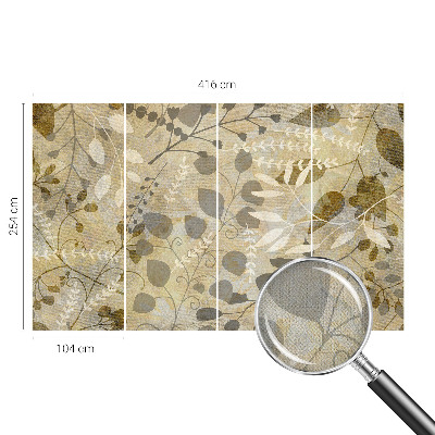 Samolepiaca fototapeta do detskej izby Listy vetvičky