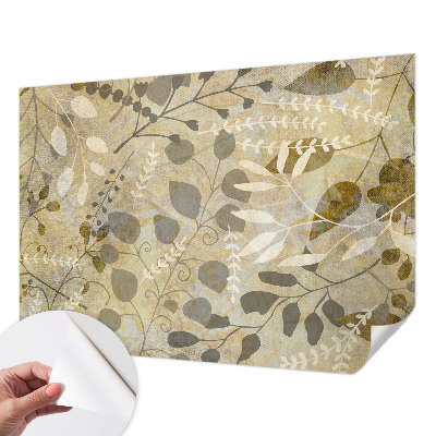 Samolepiaca fototapeta do detskej izby Listy vetvičky