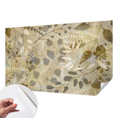 Samolepiaca fototapeta do detskej izby Listy vetvičky